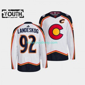 Dětské Hokejový Dres Colorado Avalanche Gabriel Landeskog 92 Adidas 2022-2023 Reverse Retro Bílý Authentic